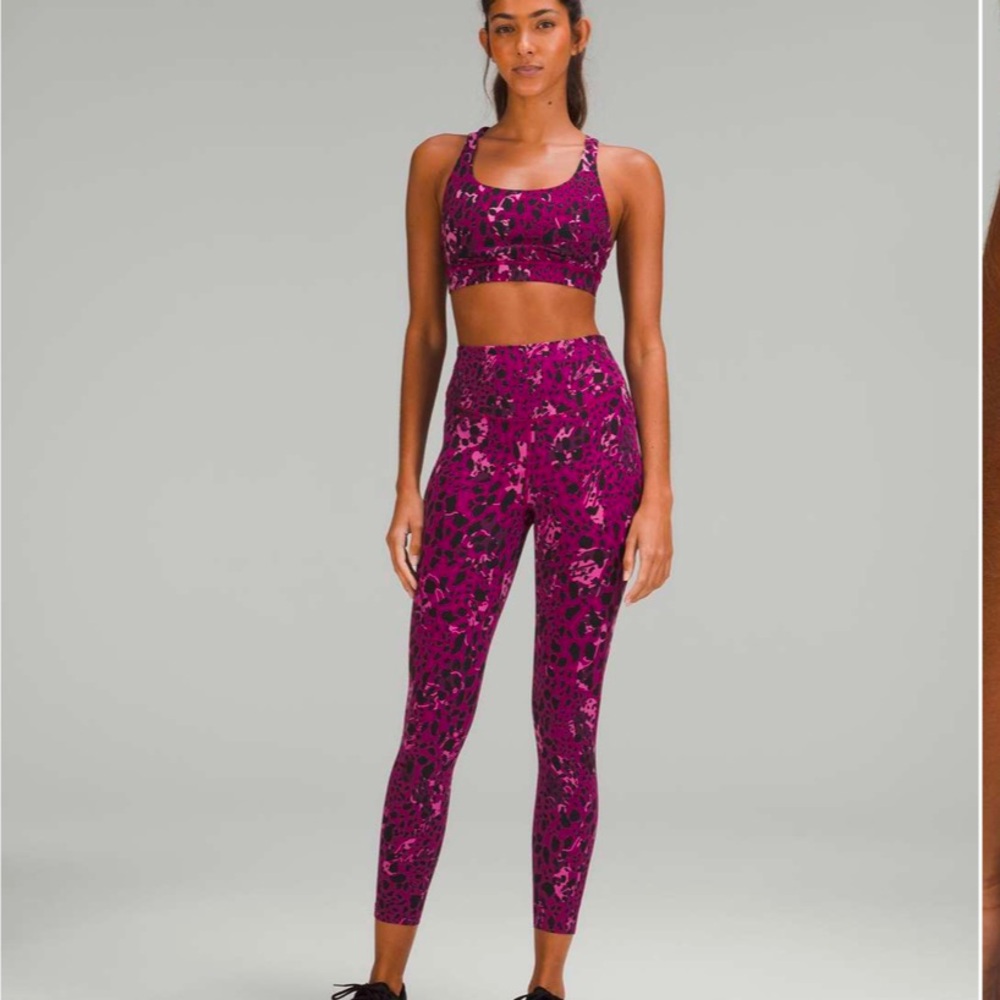 Lululemon Base Pace High-Rise Running Leggings 25"
Cheetah Camo Magenta Purple